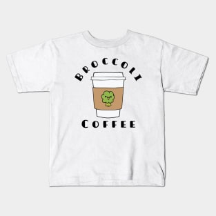 broccoli coffee Funny shirt Kids T-Shirt